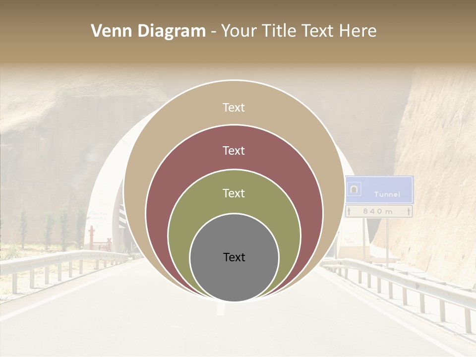 Inside Oval Traffic PowerPoint Template