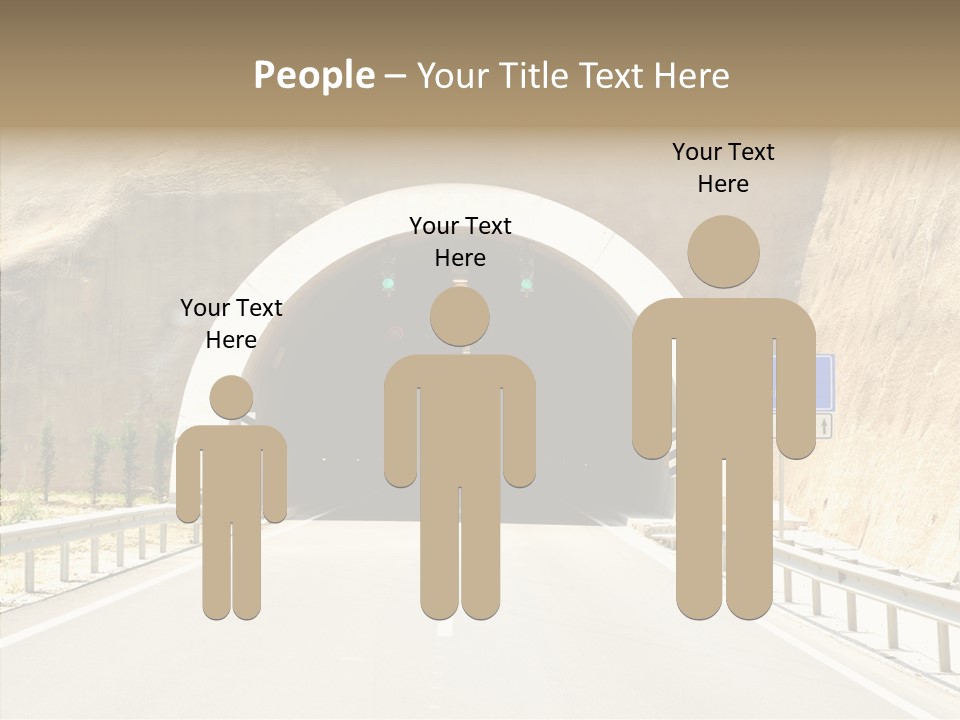Inside Oval Traffic PowerPoint Template