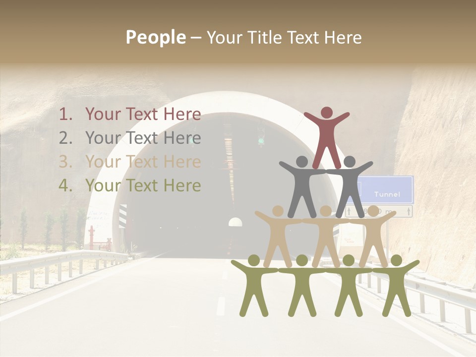 Inside Oval Traffic PowerPoint Template