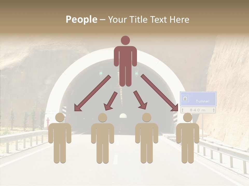 Inside Oval Traffic PowerPoint Template