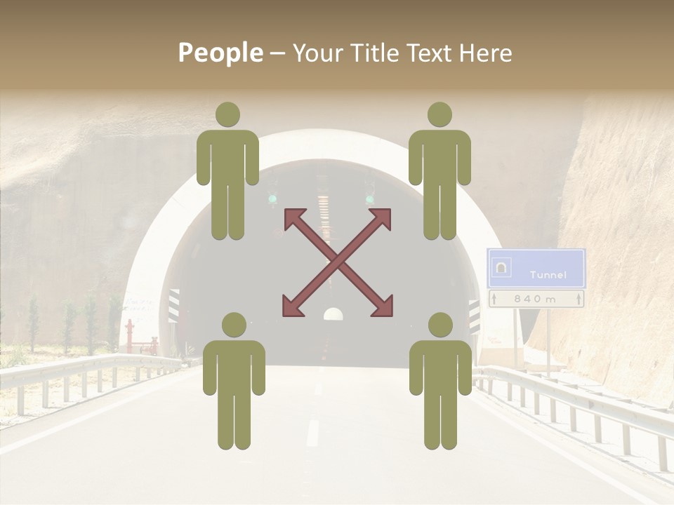 Inside Oval Traffic PowerPoint Template
