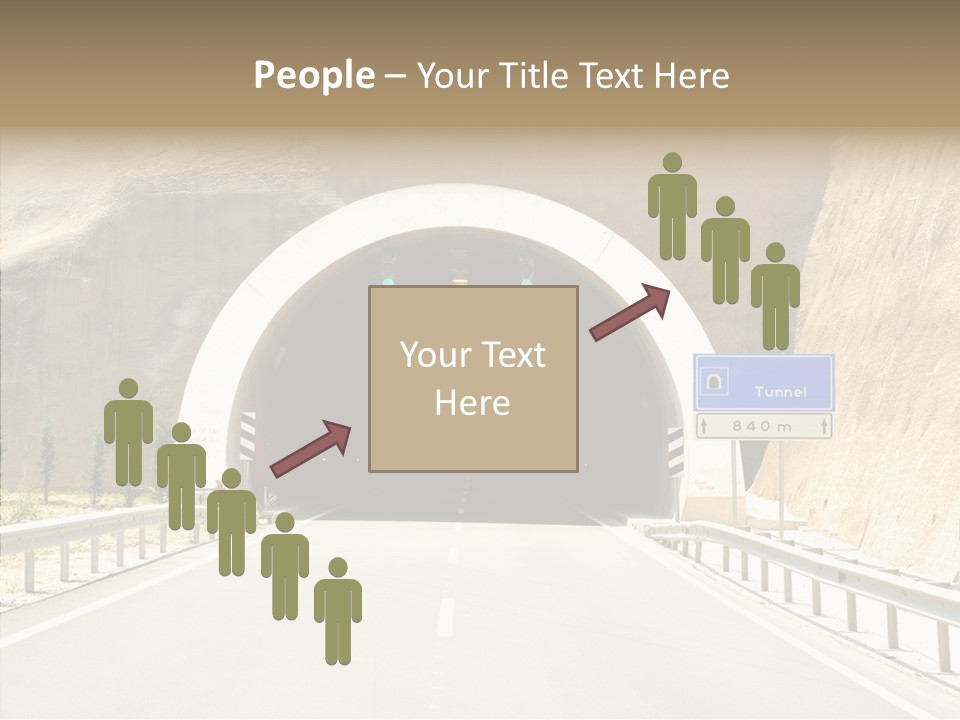 Inside Oval Traffic PowerPoint Template