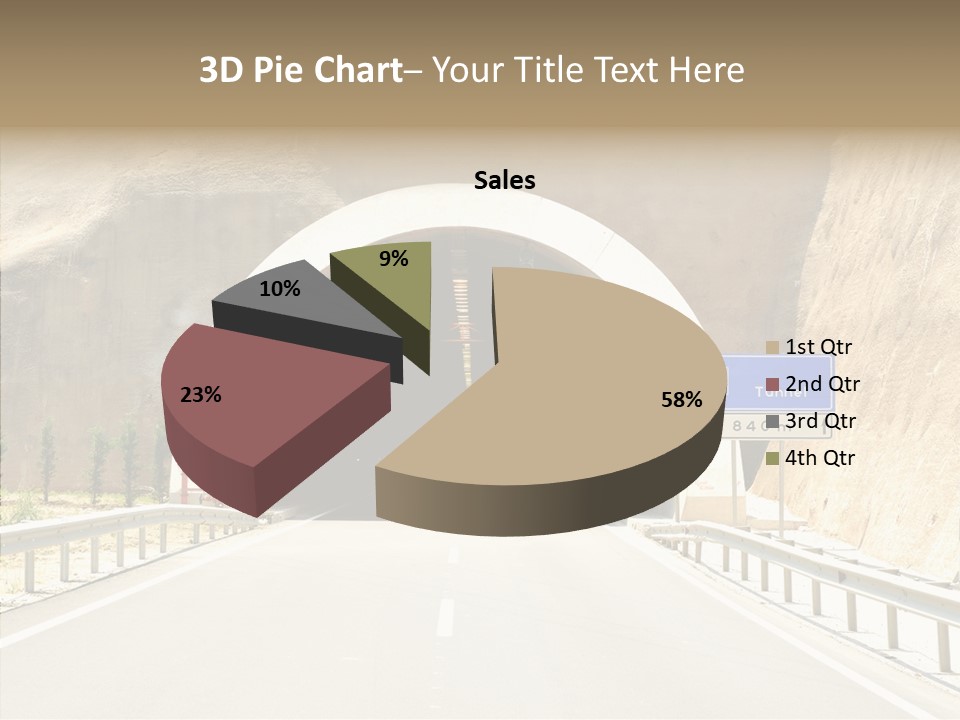 Inside Oval Traffic PowerPoint Template