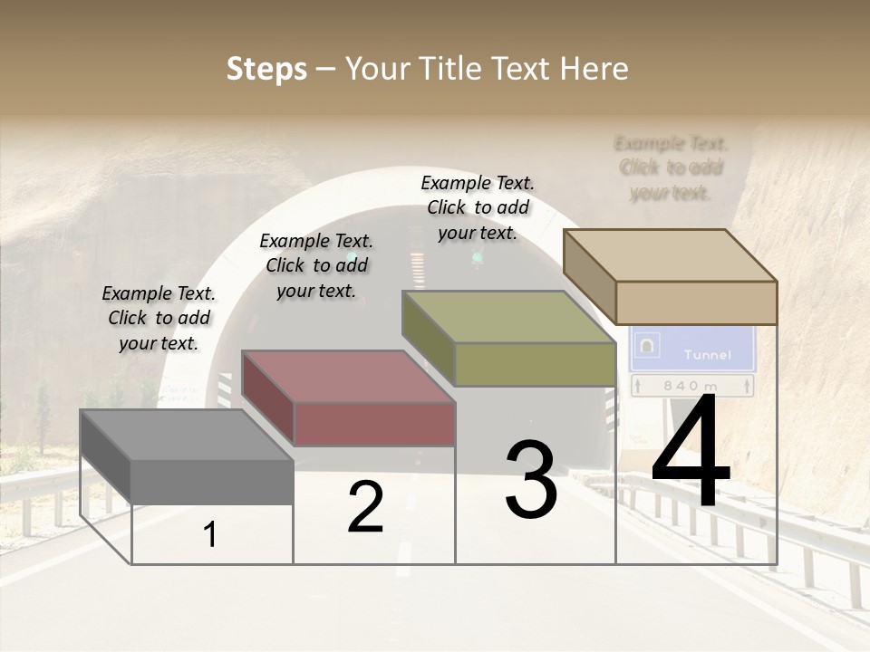 Inside Oval Traffic PowerPoint Template