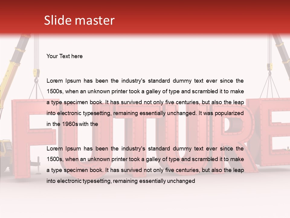 Black Bolts Industry PowerPoint Template