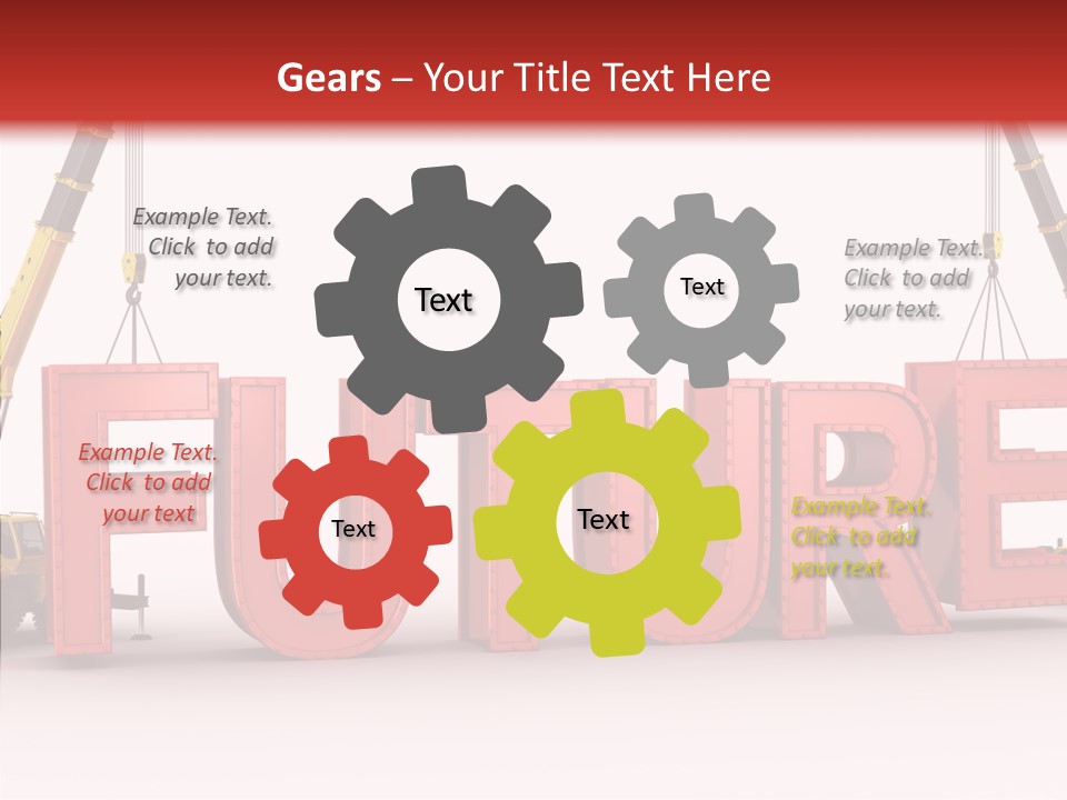 Black Bolts Industry PowerPoint Template