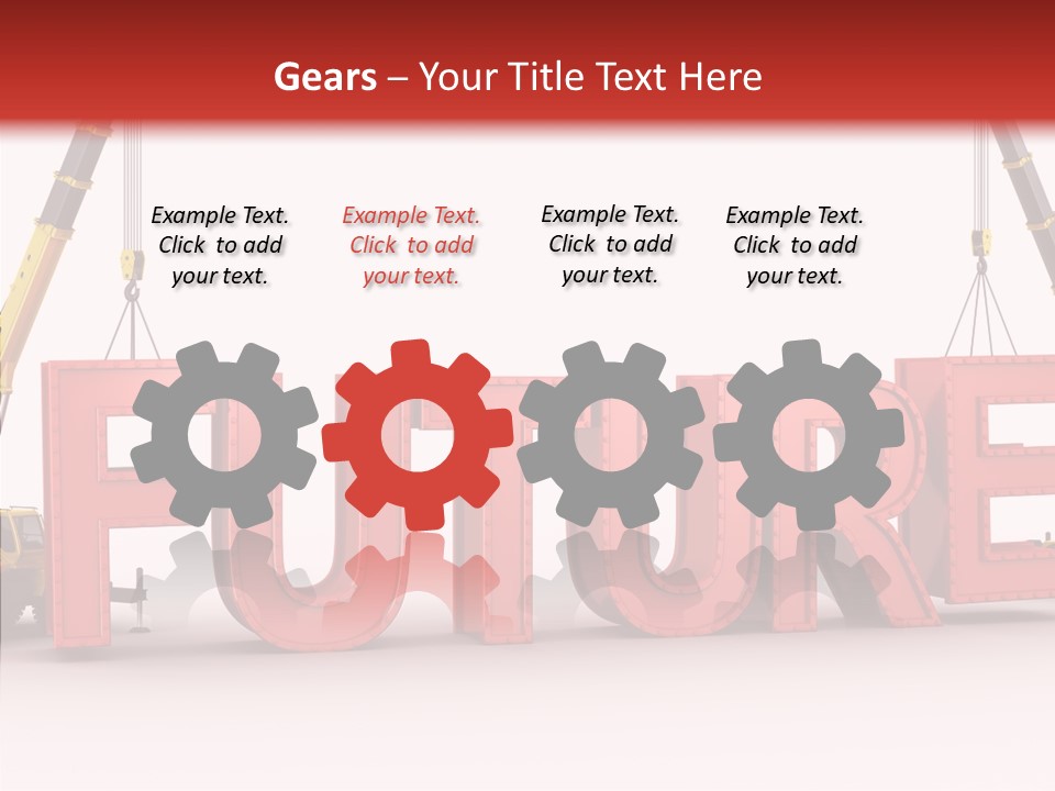 Black Bolts Industry PowerPoint Template