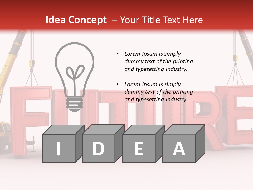 Black Bolts Industry PowerPoint Template