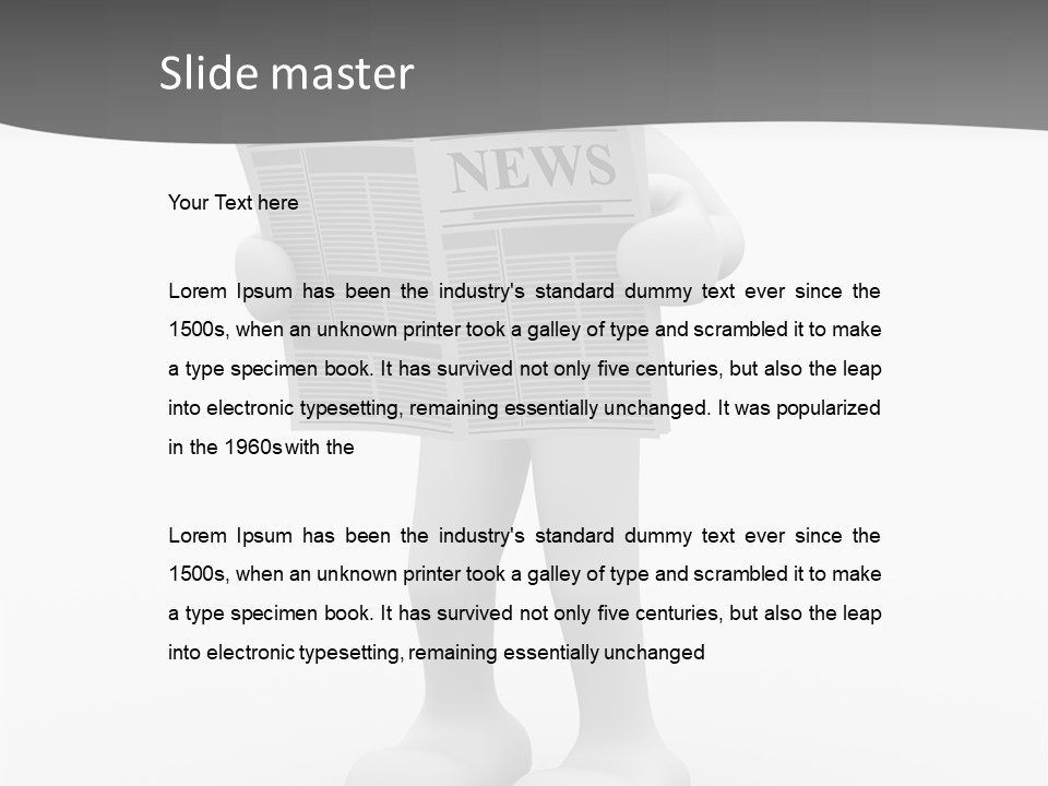 Abstract Human Page PowerPoint Template