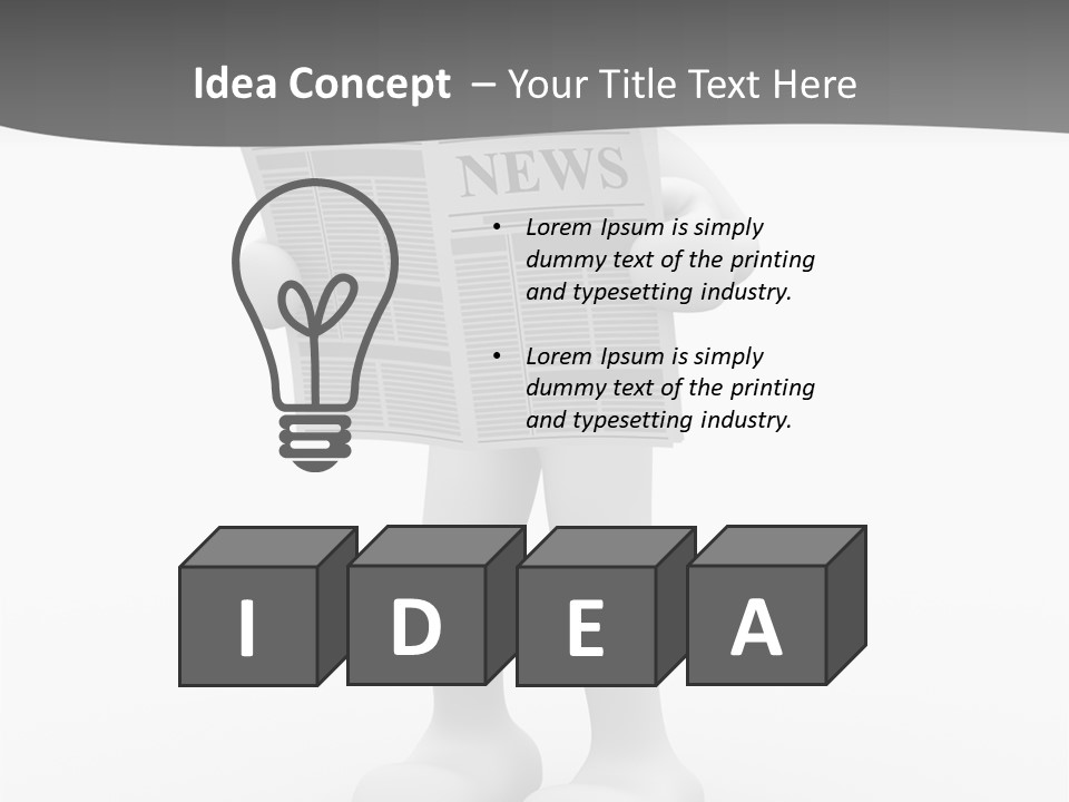 Abstract Human Page PowerPoint Template