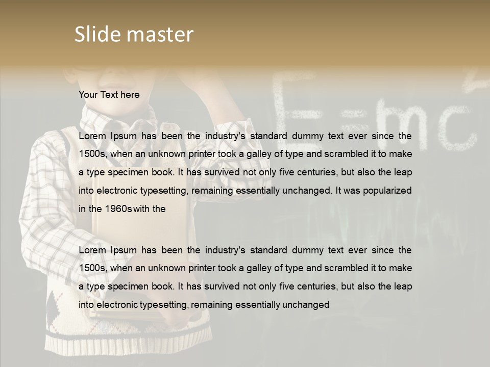 Education Glasses Student PowerPoint Template