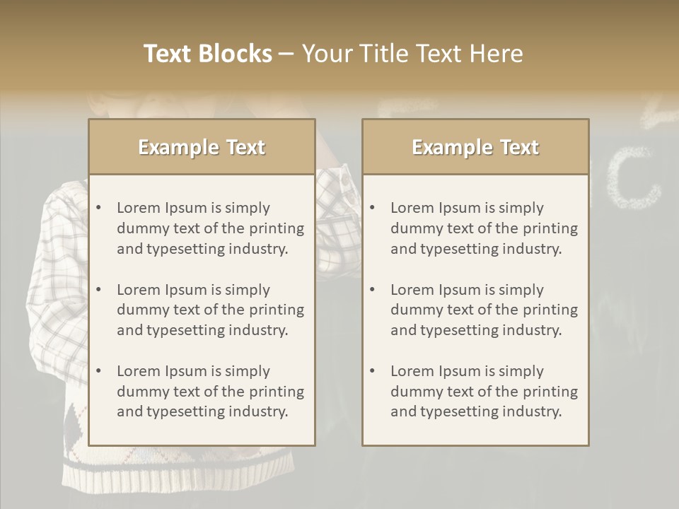Education Glasses Student PowerPoint Template