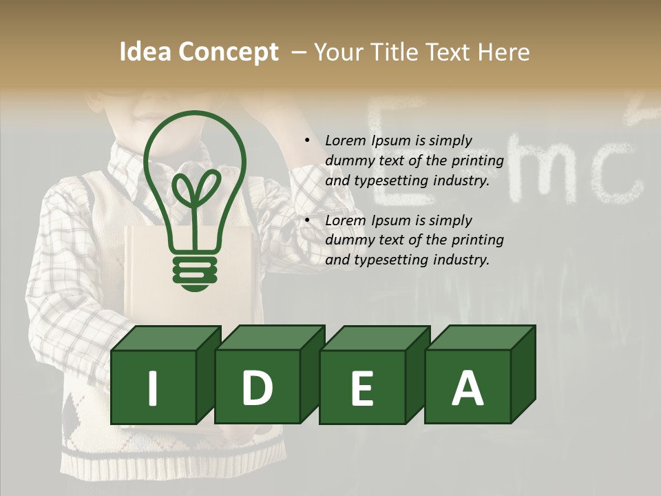 Education Glasses Student PowerPoint Template