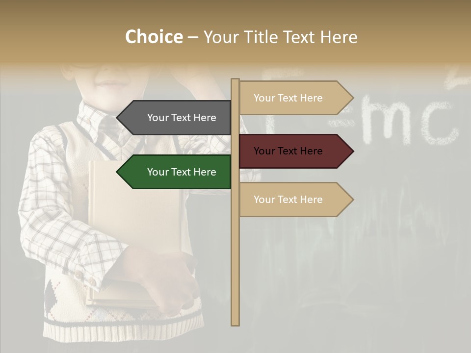 Education Glasses Student PowerPoint Template