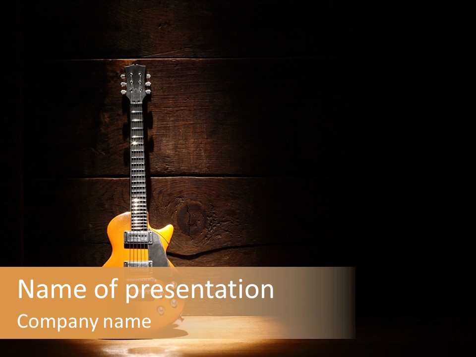 Electricity Rock And Roll Concert PowerPoint Template