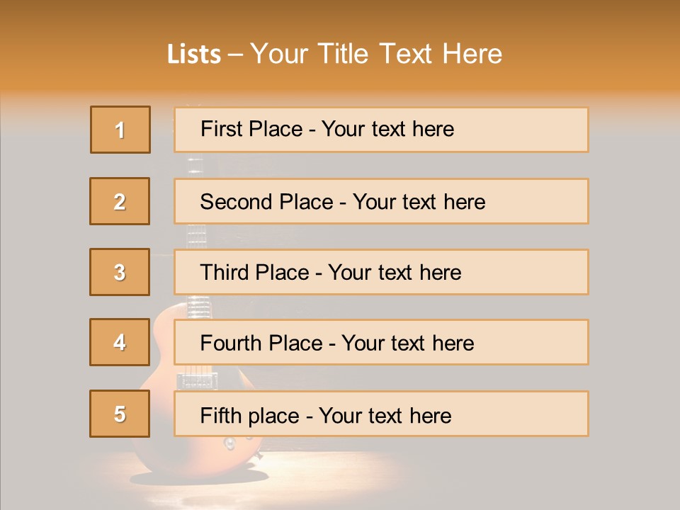 Electricity Rock And Roll Concert PowerPoint Template