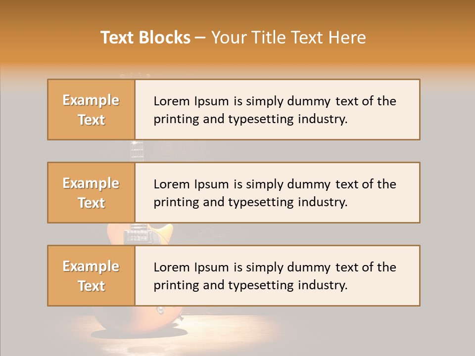 Electricity Rock And Roll Concert PowerPoint Template