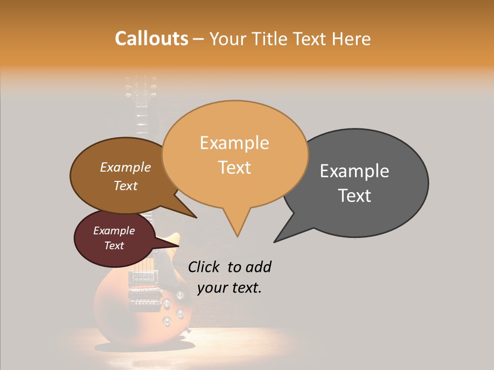 Electricity Rock And Roll Concert PowerPoint Template