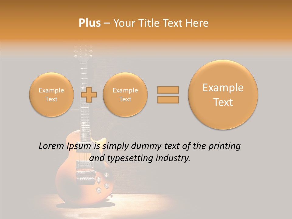 Electricity Rock And Roll Concert PowerPoint Template