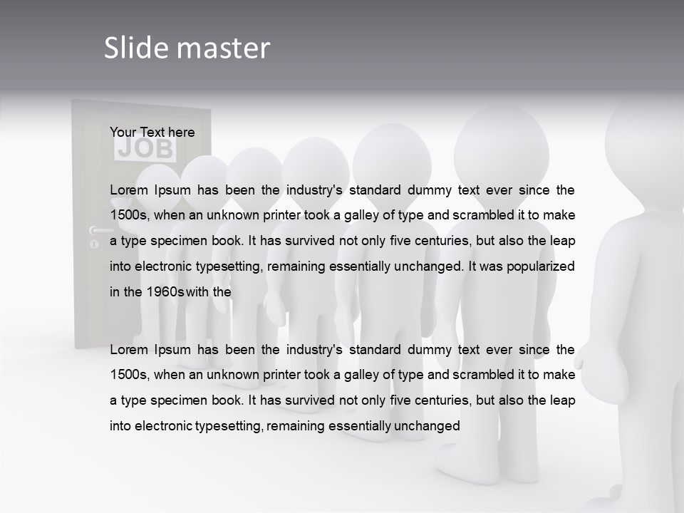 Waiting Meeting Symbolic PowerPoint Template