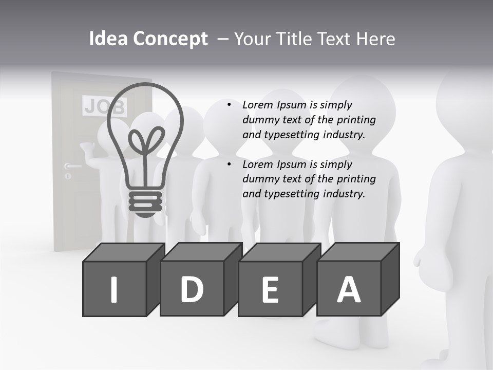 Waiting Meeting Symbolic PowerPoint Template