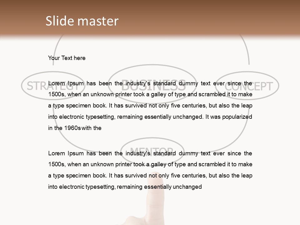 Board Flow Chart Vision PowerPoint Template