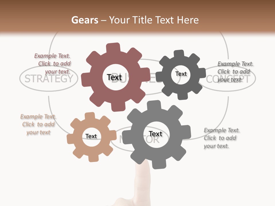 Board Flow Chart Vision PowerPoint Template