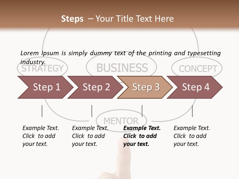 Board Flow Chart Vision PowerPoint Template