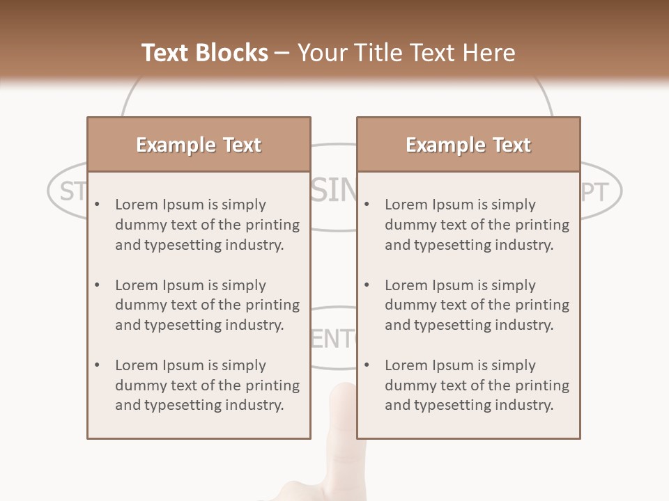Board Flow Chart Vision PowerPoint Template