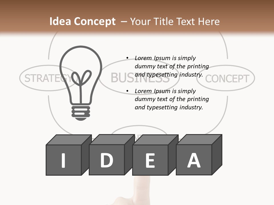 Board Flow Chart Vision PowerPoint Template