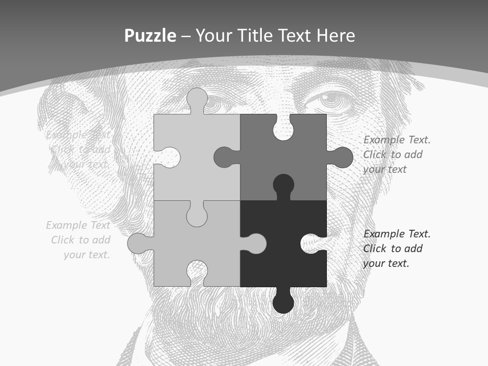 Great Portrait Number  PowerPoint Template