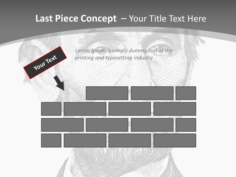 Great Portrait Number  PowerPoint Template