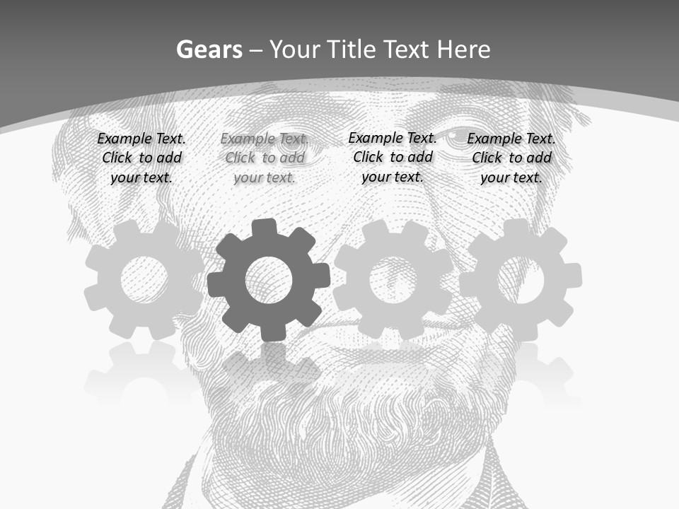 Great Portrait Number  PowerPoint Template