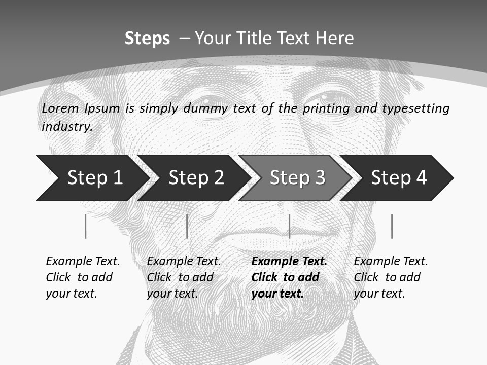 Great Portrait Number  PowerPoint Template