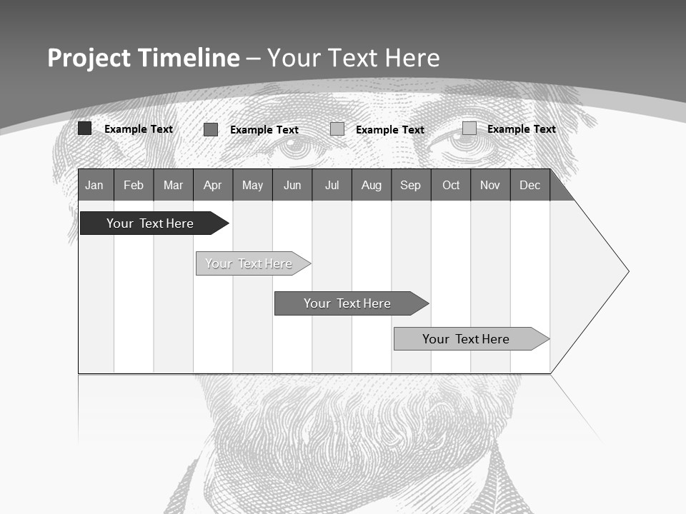 Great Portrait Number  PowerPoint Template