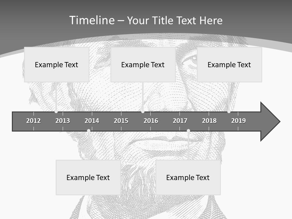 Great Portrait Number  PowerPoint Template
