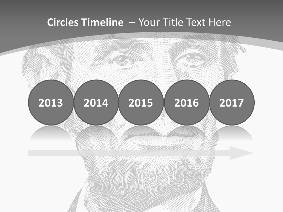 Great Portrait Number  PowerPoint Template