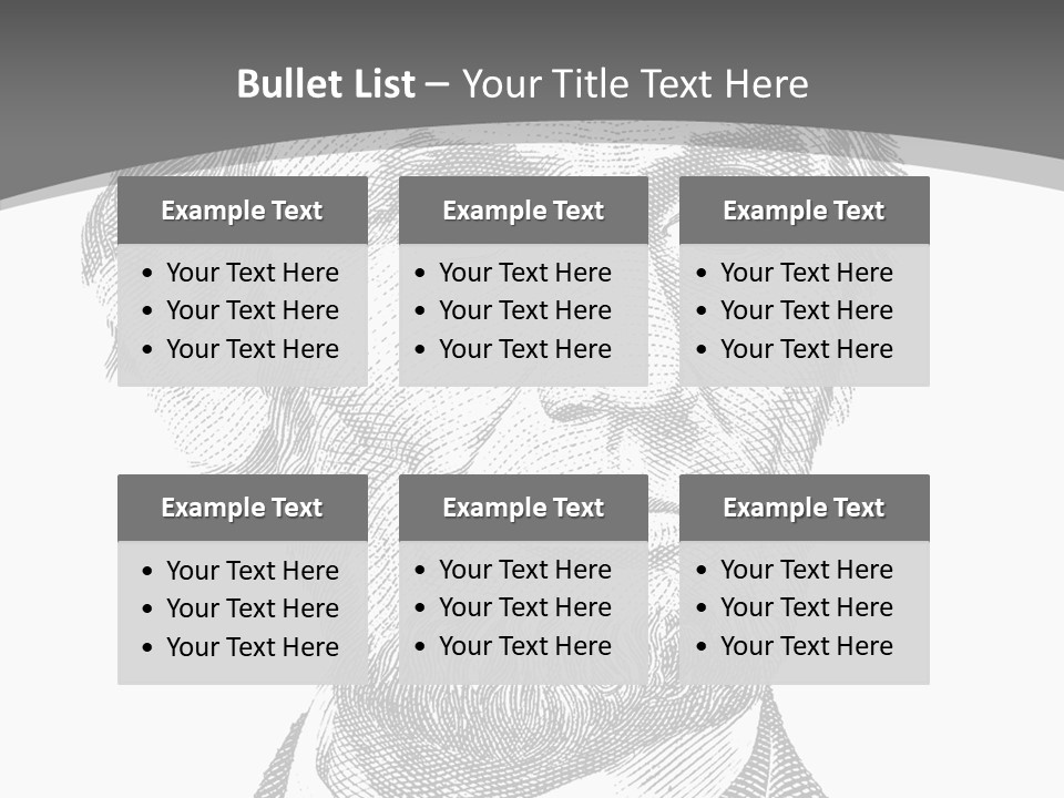 Great Portrait Number  PowerPoint Template