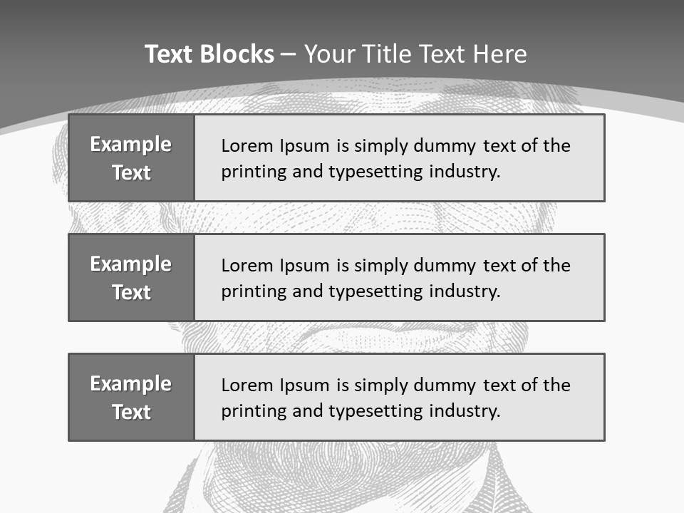 Great Portrait Number  PowerPoint Template