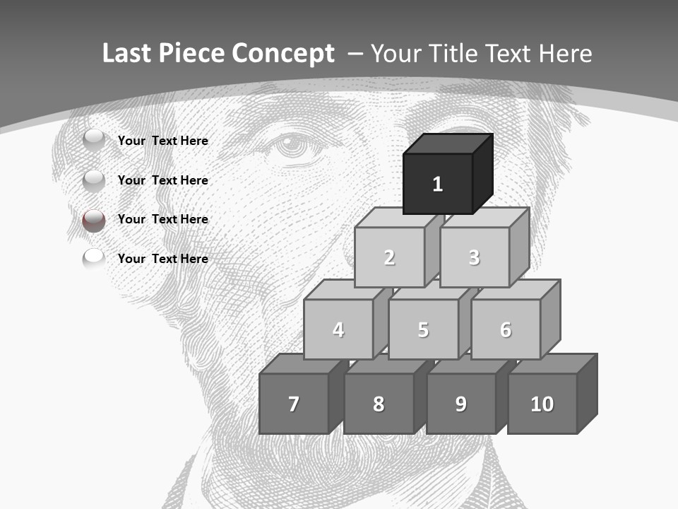 Great Portrait Number  PowerPoint Template