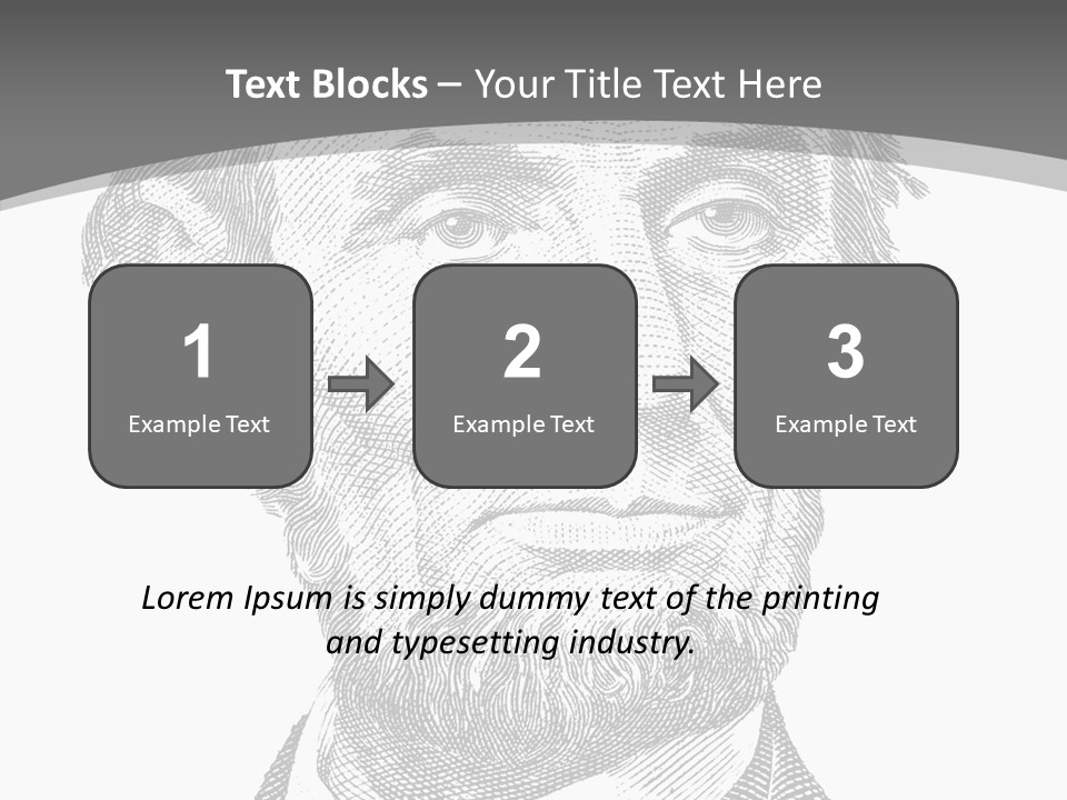 Great Portrait Number  PowerPoint Template