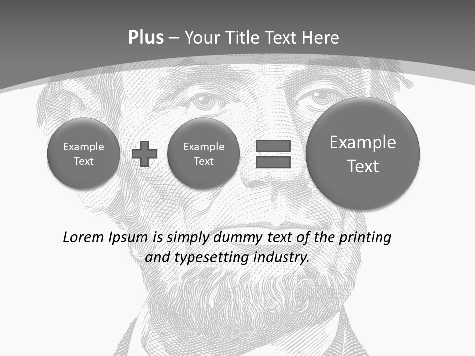 Great Portrait Number  PowerPoint Template