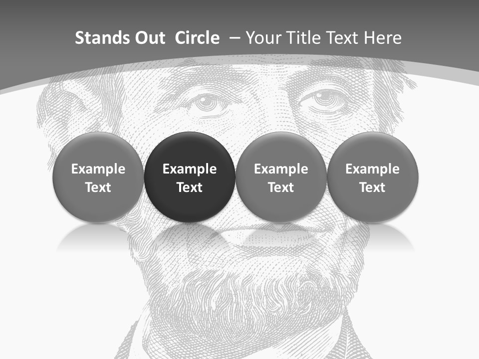 Great Portrait Number  PowerPoint Template