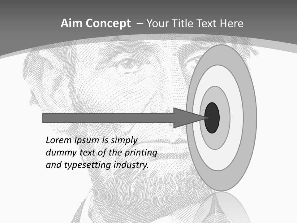 Great Portrait Number  PowerPoint Template