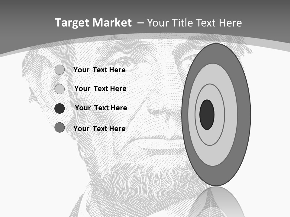 Great Portrait Number  PowerPoint Template