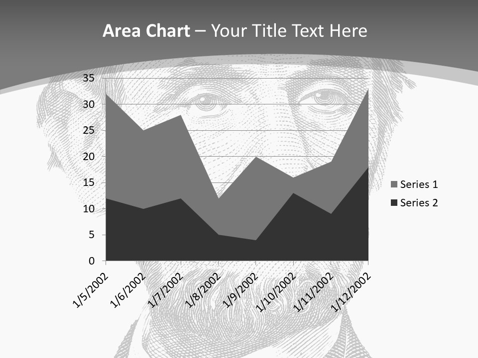Great Portrait Number  PowerPoint Template