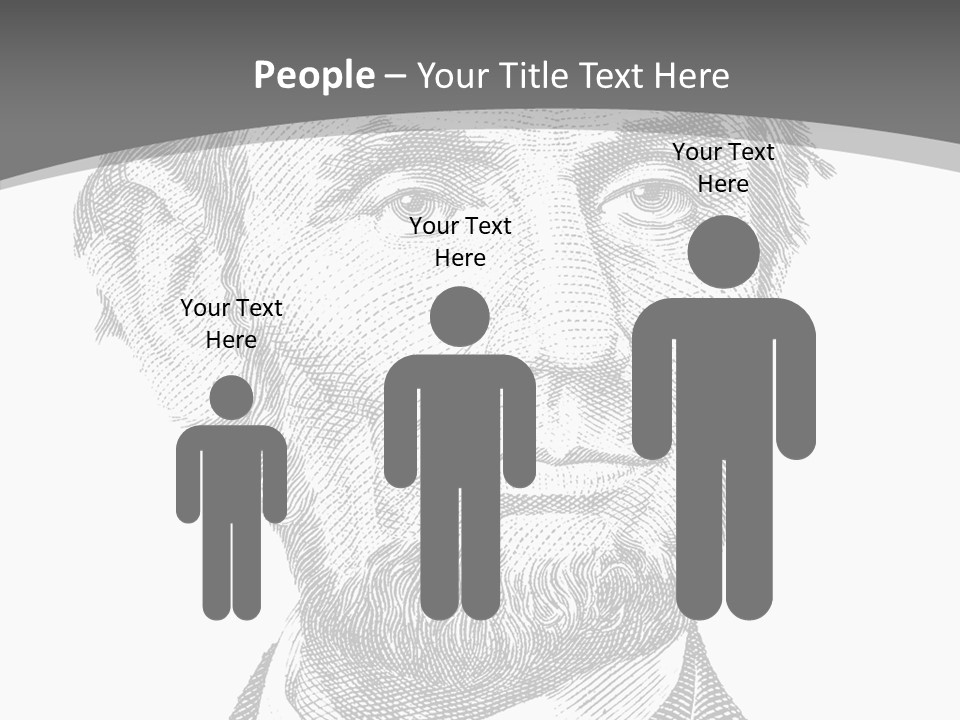 Great Portrait Number  PowerPoint Template