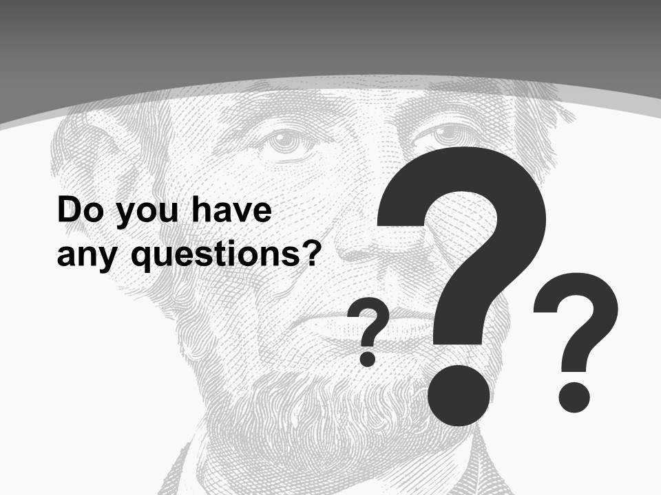 Great Portrait Number  PowerPoint Template