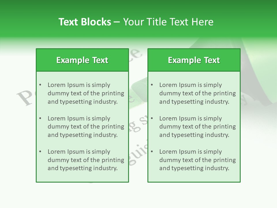 Texture Color Learning PowerPoint Template