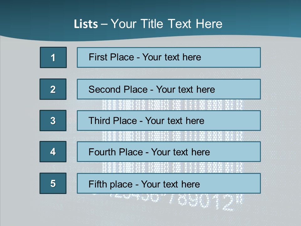 Light Concept Bar PowerPoint Template